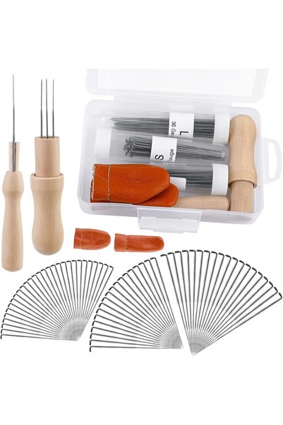Generic Punch Embroidery Kit, Wool Felting Needle Tools, Needle Felting Suppl...