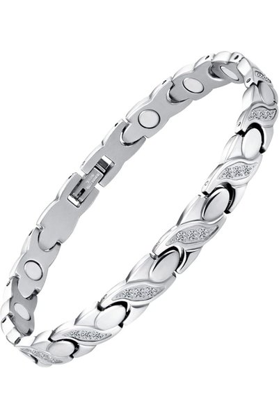 KASTWAVE Magnetic Bracelet for Women, Titanium Steel Jewelry with Strong Magn...