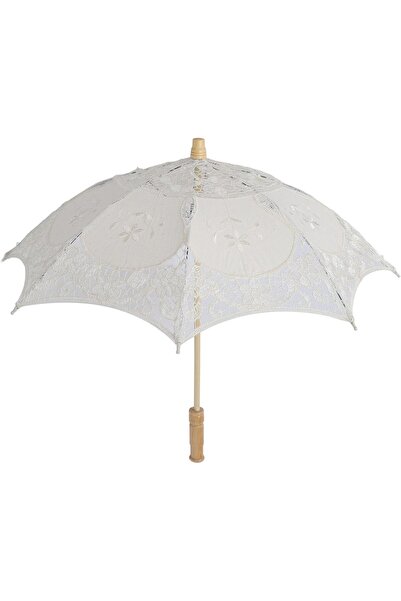 Generic Vintage Lace Umbrella for Wedding, 16.9 X 17.7in Bridal Lace Parasol,...