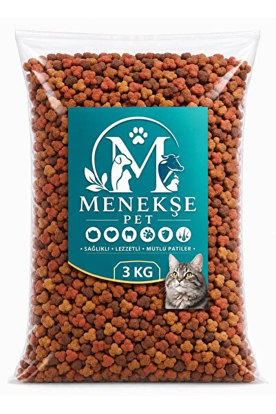 Meneksepet 3KG Tavuk Aromalı Yetişkin Kuru Kedi Maması