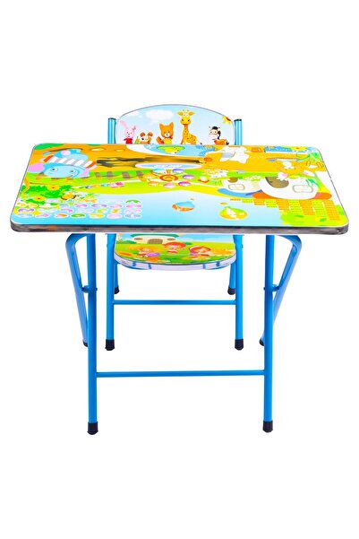 Creative Toys Πτυσσόμενο τραπέζι για παιδιά από MDF με πτυσσόμενη καρέκλα, μέ...