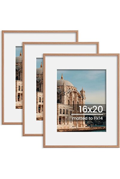 Generic إطار صورة 8x10، عرض صور 5x7 مع مات أو 8x10 بدون مات، عرض على الحائط أ...