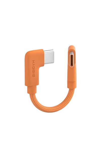 Generic كابل USB-C مزدوج بزاوية قائمة، كابل شحن سريع نحيف للغاية بزاوية 90 در...