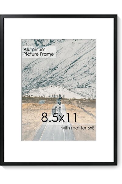 Generic إطار صورة 8x10، عرض صور 5x7 مع مات أو 8x10 بدون مات، عرض على الحائط أ...