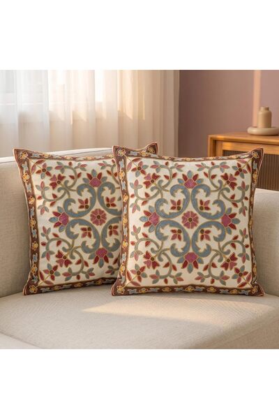 Generic غطاء وسادة 45 × 45 سم، أغطية وسائد مطرزة للحديقة، الصالة، الأريكة، غر...