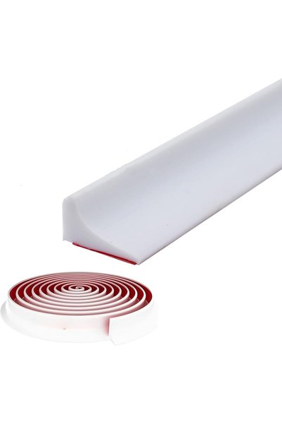 Generic 2M Water Stopper Shower Silicone Splash Guard - Self-Adhesive Bathroo...