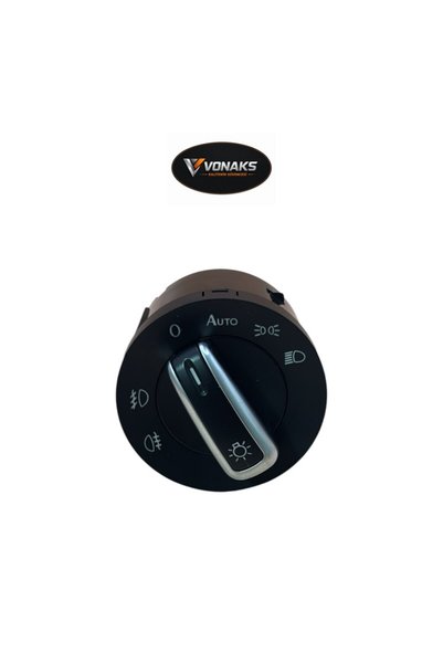 Vonaks VW Golf 6 Passat CC Tiguan Caddy T5 AUTO Sisli Far Anahtarı 3C8941431A...