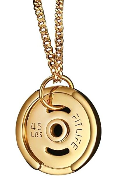 Generic Workout Necklace For Men – Weight Plate Necklace – Dumbbell Necklace ...