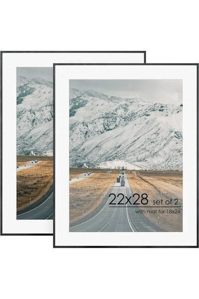 Generic إطار صورة 8x10، عرض صور 5x7 مع مات أو 8x10 بدون مات، عرض على الحائط أ...