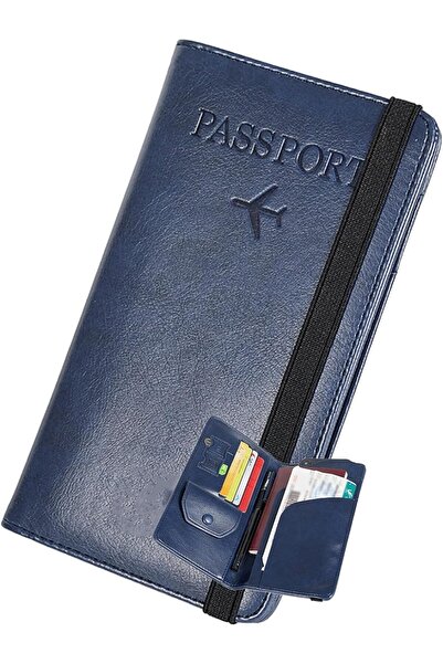 Generic Leather Passport Wallet, Multi-purpose Passport Holder Wallet for Wom...