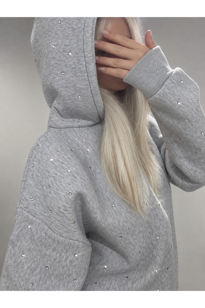sterk Parlak taşlı sweatshirt