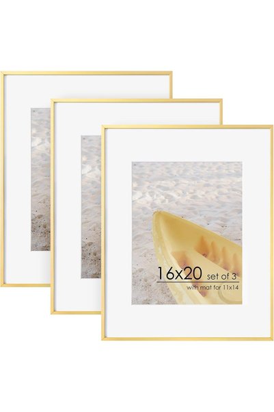 Generic 8x10 Picture Frame, Display Pictures 5x7 with Mat or 8x10 Without Mat...