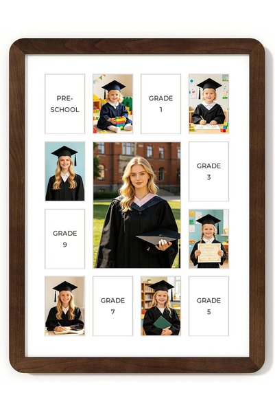 Generic 8x10 Picture Frame, Display Pictures 5x7 with Mat or 8x10 Without Mat...
