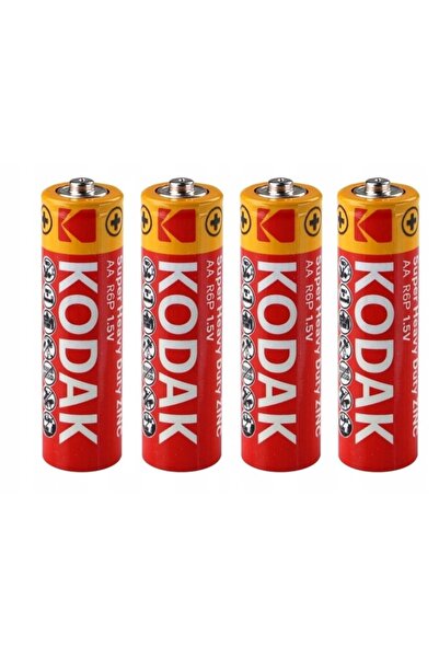 Kodak Σετ 4 μπαταριών, Kodak, AA/R6, Ψευδαργύρου-Άνθρακα, 1.5V, 1050 mAh, Κόκ...