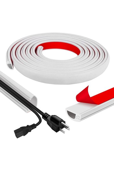 Generic Cord Hider Raceway Kit, 78 inch Wall Cable Hider for 1 Cable, Silicon...
