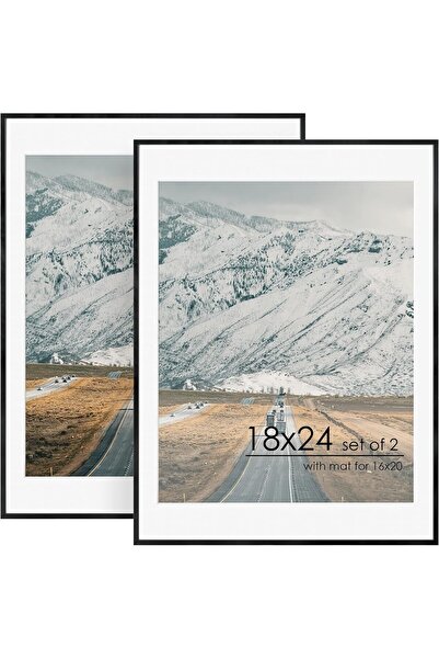 Generic إطار صورة 8x10، عرض صور 5x7 مع مات أو 8x10 بدون مات، عرض على الحائط أ...