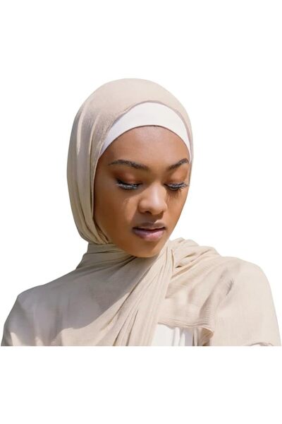 GENERAL Txameru Hijab for Women Hijab Scarf Muslim Rayon Crinkle Hijab with F...