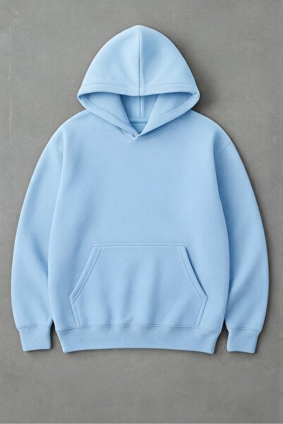 kwear Unisex Basic Oversize Pamuklu Sweatshirt