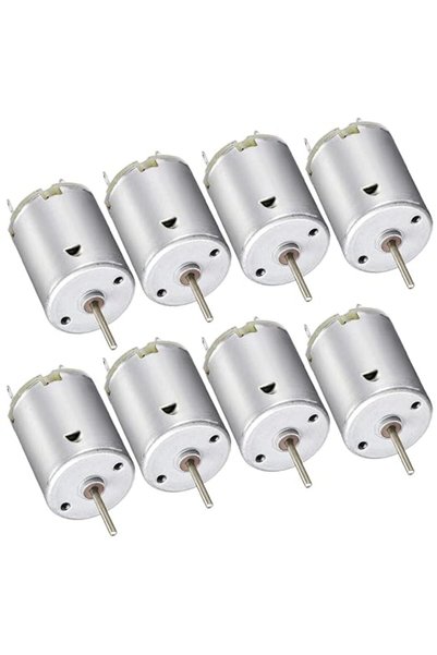 EXCEFORE DC Motor, 12 Pcs 3V-12V 280 Micro DC Motor, Round Shaft Electric Mot...