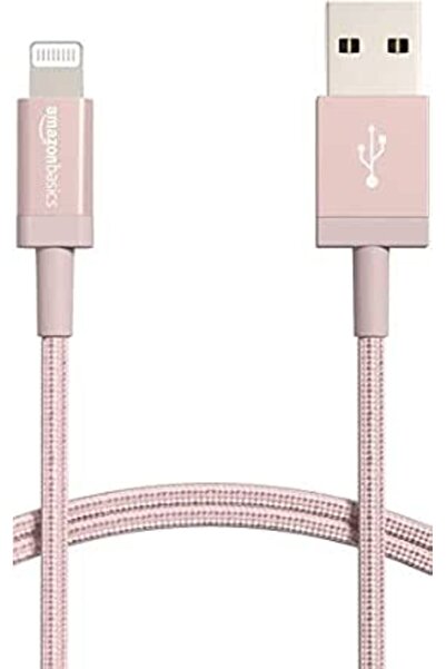 Amazon basics USB-A to Lightning ABS Charger Cable, MFi Certified Charger for...