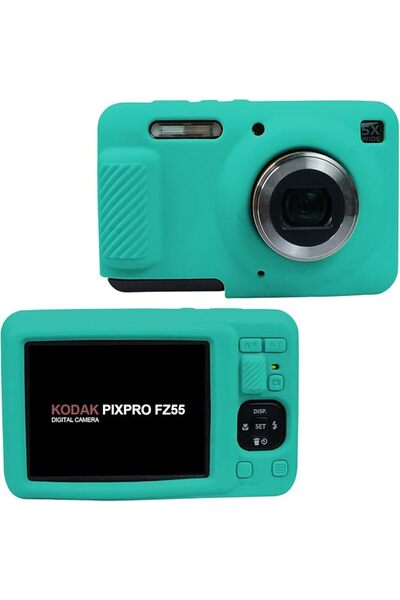Easy Hood غطاء حماية سيليكون لكاميرا كوداك PIXPRO FZ55، لون بيج