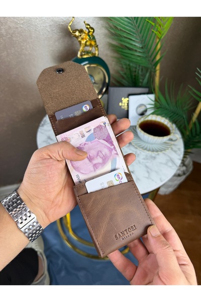 Viral luciano hakiki deri unisex cüzdan 216