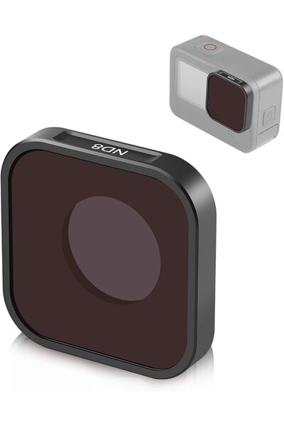 Generic فلتر عدسة ND8 لكاميرا الأكشن لـ GoPro Hero 12/11 / 11 Mini/10/9 باللو...