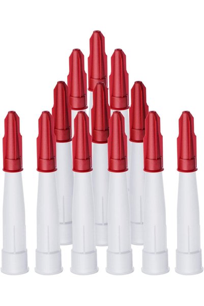 Generic 24 Pieces Caulk Nozzles Caps Set, Includes 12 Packs White Caulk Nozzl...