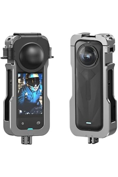 EXCEFORE إطار حماية من الألومنيوم لكاميرا Insta360 X5 مع غطاء للعدسة، هيكل مع...