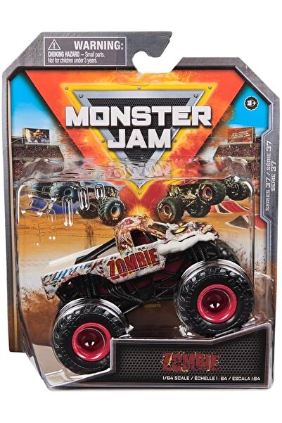 Monster Jam نموذج شاحنة وحش زومبي مصبوبة بمقياس 1:64 مع تفاصيل ورسومات واقعية