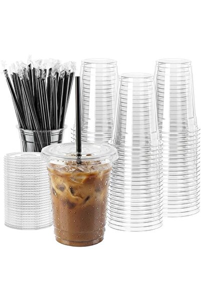 GENERAL Wohhexoos Plastic Pet 340g Clear Color B Free Tumbler Set with Lid an...