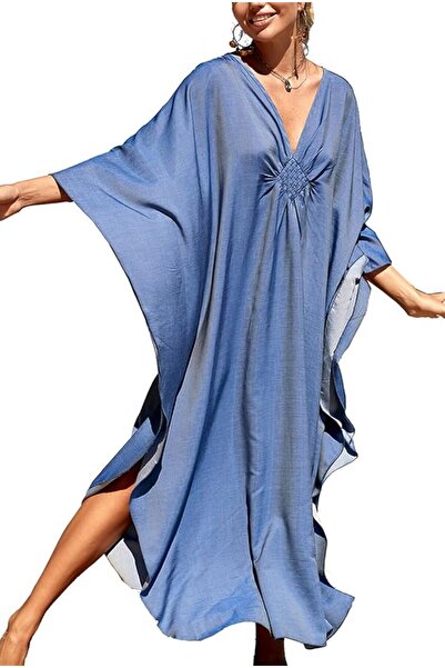 YouKD Women's Long Kaftan Maxi Dress Boho Swimsuit Beach Cover Up Robes One S...