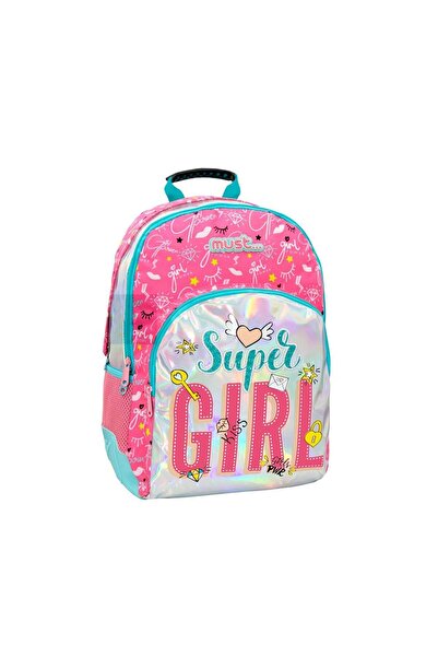Diakakis ΣΑΚΙΔΙΟ ΠΛΑΤΗΣ MUST ENERGY 33X16X45 3 ΘΕΣΕΙΣ SUPER GIRL
