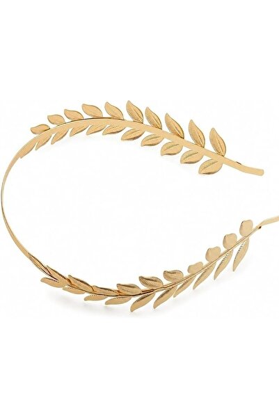 Sweet seven Gold Laurel Leaf Headband, Elegant Metal Hair Accessory for Women...