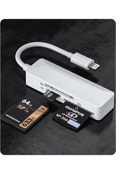 AZONEE قارئ بطاقات SD للآيفون، محول قارئ بطاقات SD بمنفذ Lightning، سهل الاست...