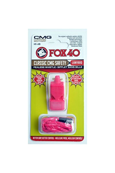 Fox Fluier de siguranță CMG Classic + șnur 9603-0408 Roz