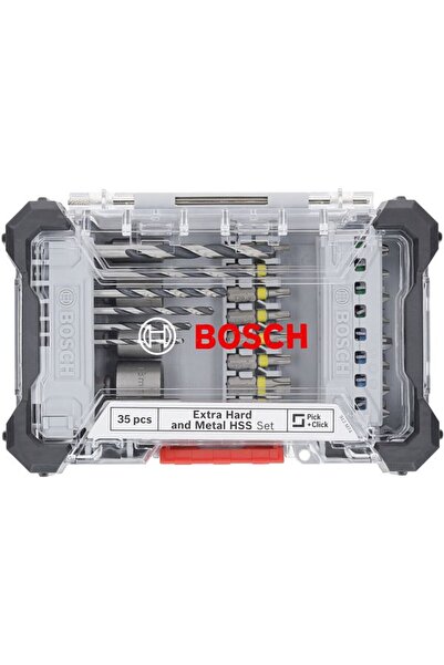 Bosch Professional BOSCH PRO Set, 35 extra hard bits + HSS metal drills