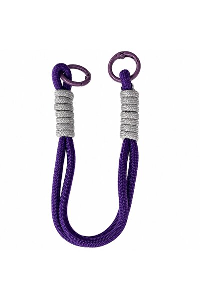 Generic Brand Lemontti Snur de mana pentru telefon Braided, 26cm, Mov compati...