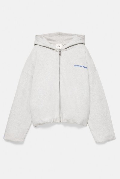 Pull & Bear Kapüşonlu fermuarlı sweatshirt