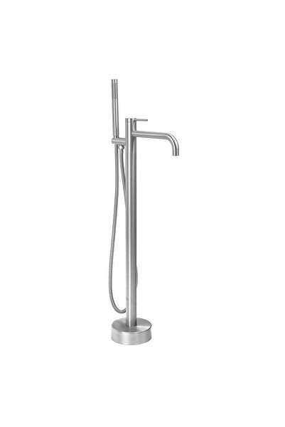 Rea Robinet Pentru Cadă Montat Pe Podea Clif Nichel Periat 26X16X99,5Cm
