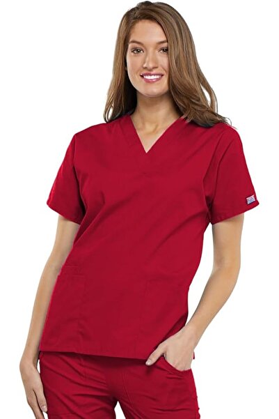 Cherokee WW Originals Womens Scrub Tops V-Neck Dolman Sleeve 3 Pockets