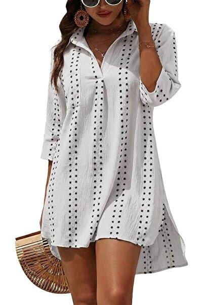 Blooming Marvellous Blooming Jelly Womens Swimsuit Coverups White Chiffon Bik...