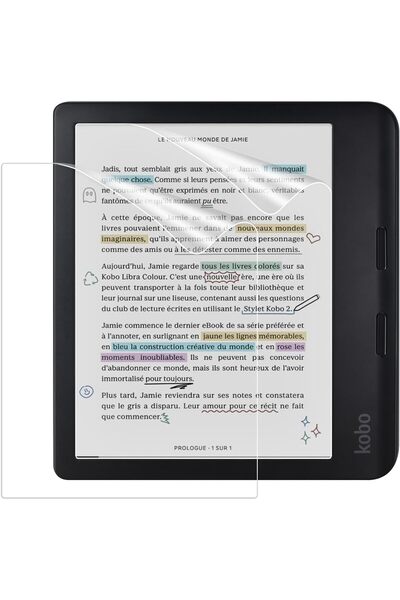 Generic عبوة من قطعتين متوافقة مع واقيات شاشة KOBO LIBRA COLOR مقاس 7 بوصات، ...
