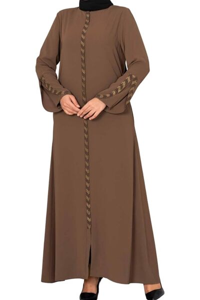 ISTANBUL STYLES womens Stras Abaya (pack of 1)