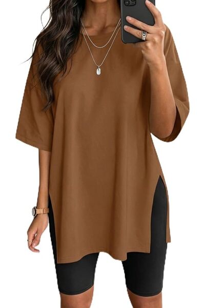 GENERAL VNIRA Women’s Summer Casual Short Sleeve Oversize Workout T-Shirt Tee...