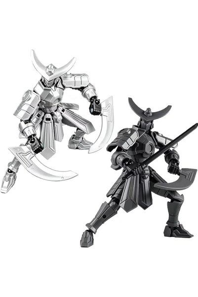 TERRIFI 2-Pack T13 Action Figure, 3D Printed Titan 13 Robot, Full Body Multi-...