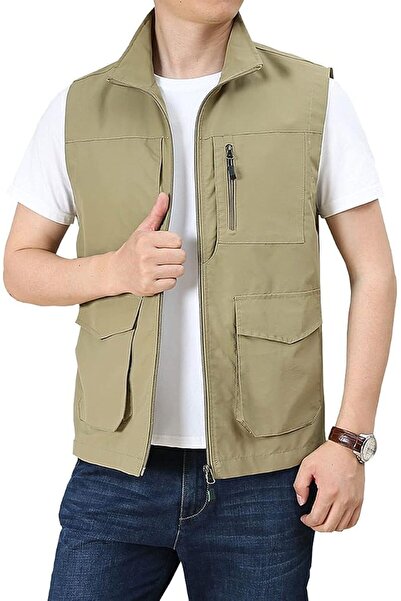 GENERAL Hixiaohe Men's Casual Lightweight Outdoor Vest Work Fish Photo Travel...