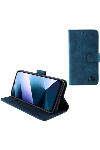 Lime Essential Magnet Book Συνθετικό Δέρμα Μπλε (Poco C85)