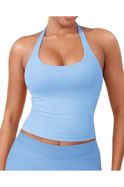 GENERAL YEOREO SoftHue Women's Impact Halter Tank Top