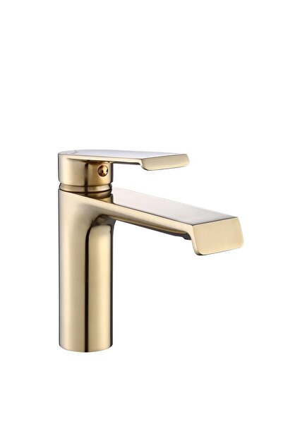 Rea Robinet Pentru Lavoar My2061-2Gg Hass Low Auriu Periat 15,5X4,2X15Cm